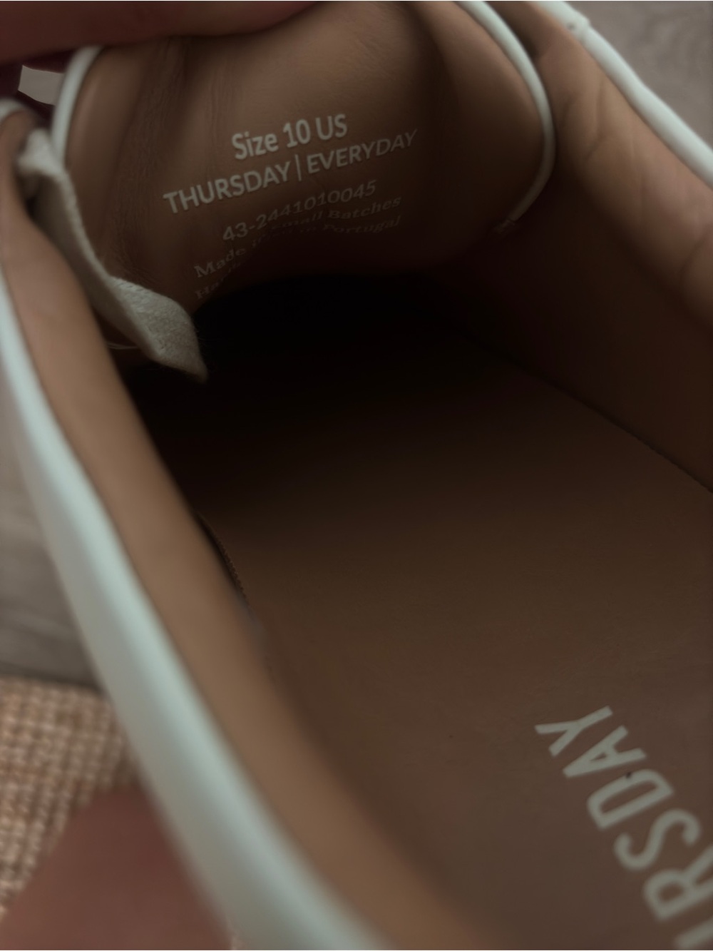 THURSDAY Boot Co Men's Everyday white leather sneakers 10 HAND MADE IN PORTUGAL - Picture 11 of 11